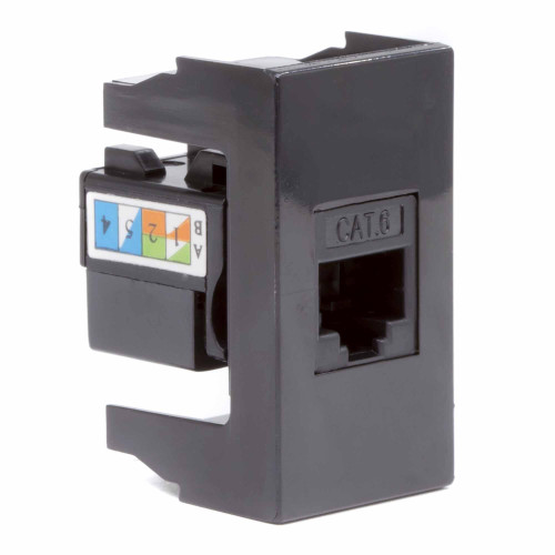 Розетка RJ-45 кат.6, ЭУИ Вива (Viva),1 мод.,черн