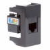 Розетка RJ-45 кат.6, ЭУИ Вива (Viva),1 мод.,черн