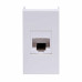 Компьютерная розетка RJ-45, кат. 5е, 8P8C, ЭУИ Вива (Viva), белая, 1модуль