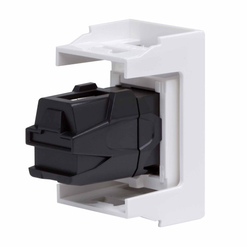USB 2.0 розетка, ЭУИ Вива (Viva), белая, 1 мод.
