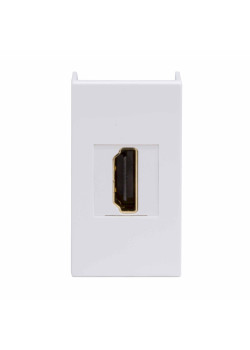 HDMI розетка, ЭУИ Вива (Viva), белая, 1 мод.