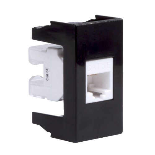 Розетка RJ-45 кат.5E, ЭУИ Вива (Viva),1 мод.,черн