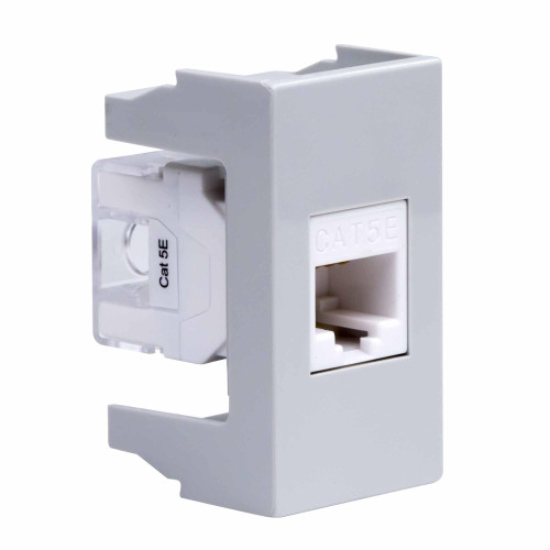 Розетка RJ-45 кат.5E, ЭУИ Вива (Viva),1 мод.,сер