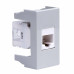 Розетка RJ-45 кат.5E, ЭУИ Вива (Viva),1 мод.,сер