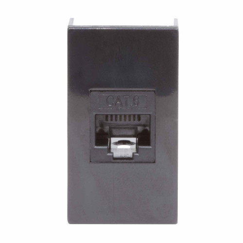 Розетка RJ-45 кат.6, ЭУИ Вива (Viva),1 мод.,черн