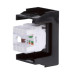 Розетка RJ-45 кат.5E, ЭУИ Вива (Viva),1 мод.,черн Розетка RJ-45 кат.5E, ЭУИ Вива (Viva),1 мод.,черн