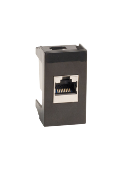 Розетка RJ-45 кат.6,экр, ЭУИ Вива (Viva),1 мод.,черн