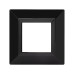 Рамка из металла 1 пост (2 мод.), Avanti, черная