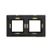 Рамка из металла 2 поста (4 мод.), Avanti, золотая