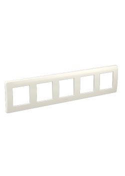 Рамка на 2+2+2+2+2 модуля (пятиместная), белая, RAL9010